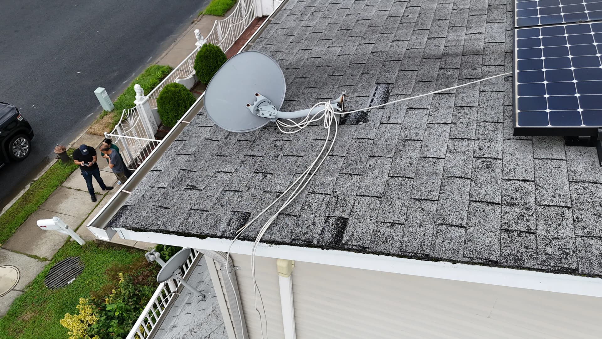 Emergency Roof Repair After Storm Damage and Satellite Dish Removal image