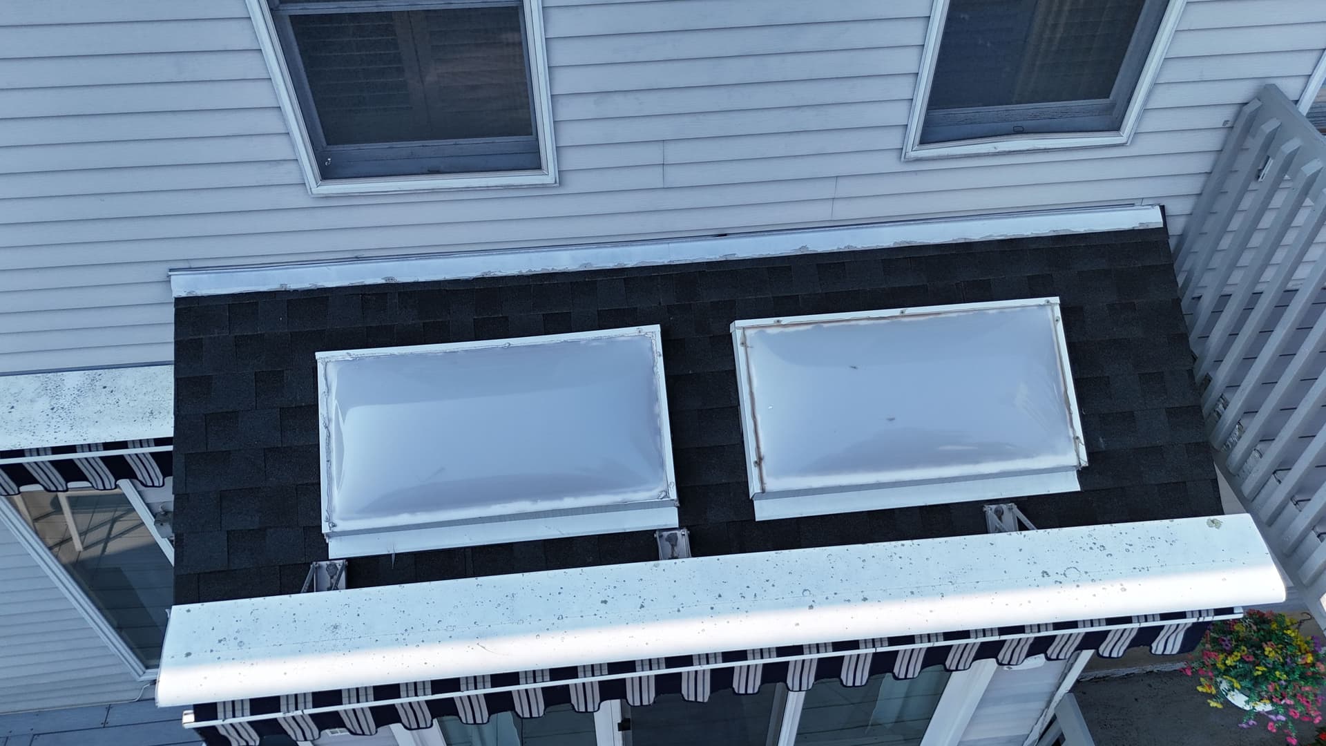 Closing In 2 Old Skylights on a Staten Island Roof