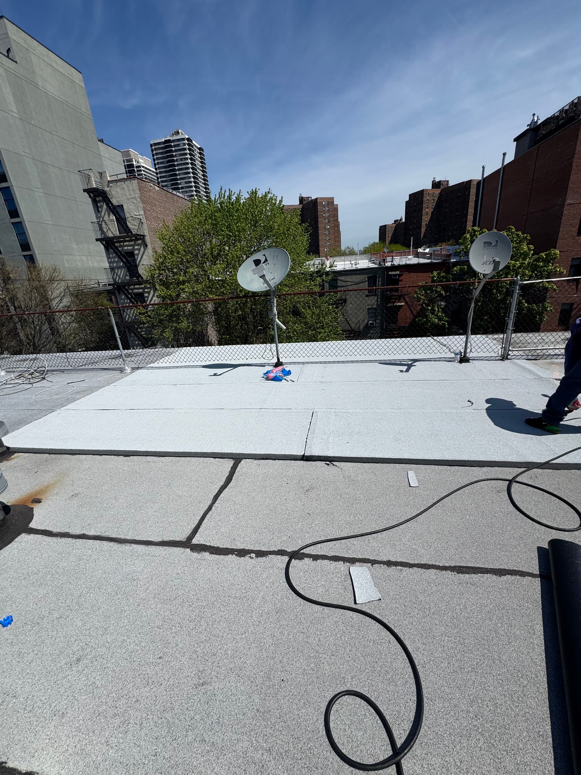 Gallery photos for Flat Roof Pitch Repair and Aluminum Coating in NY: Image #1