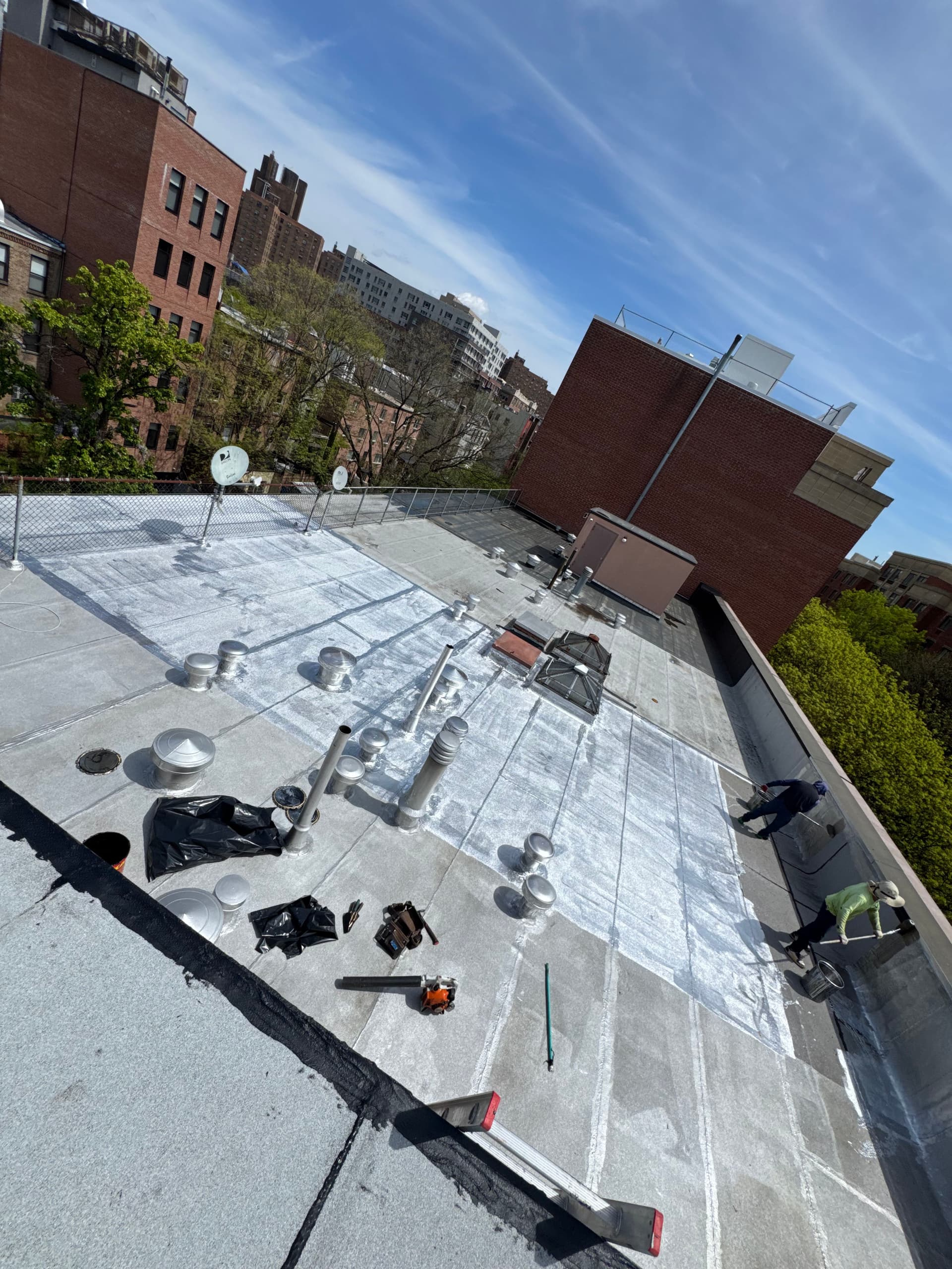 Gallery photos for Flat Roof Pitch Repair and Aluminum Coating in NY: Image #3