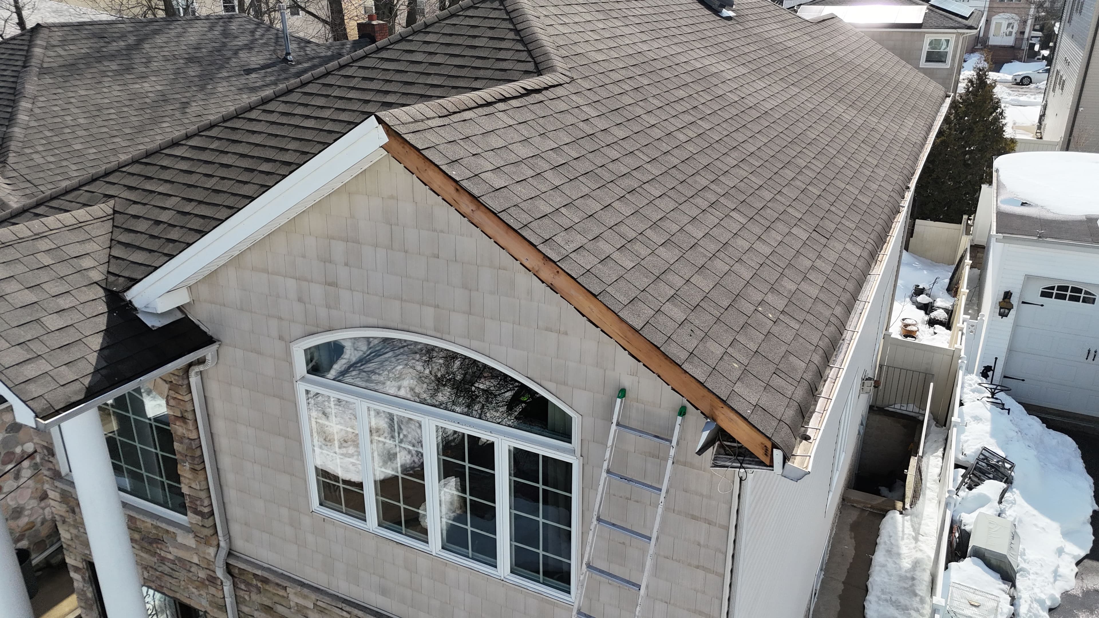 Project Emergency Rake Board and Soffit Repair in Staten Island image