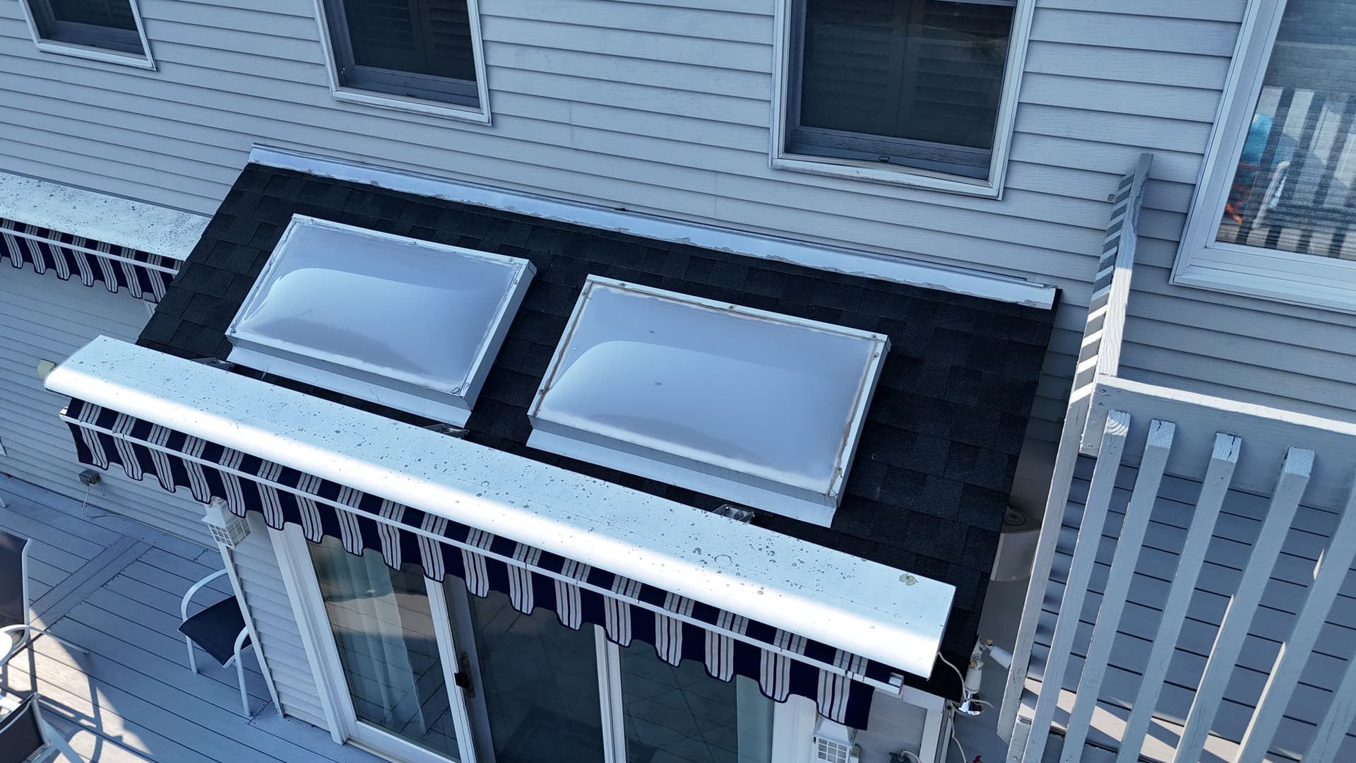 Closing In 2 Old Skylights on a Staten Island Roof