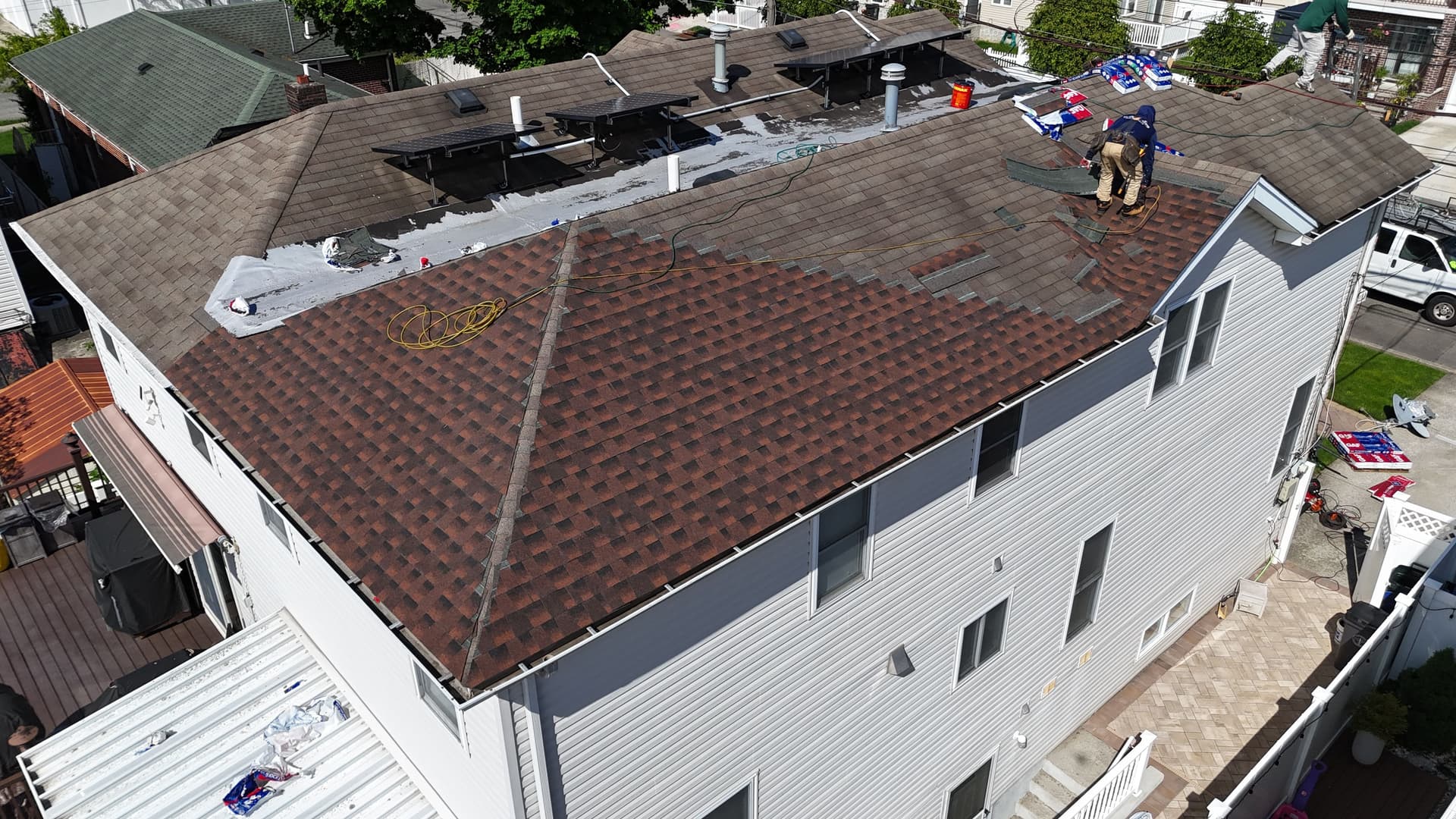 Gallery photos for Asphalt Shingle Roof Overlay Completed in Staten Island: Image #2
