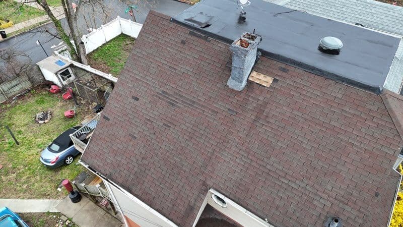 Roof Replacement with Dark Shingles
