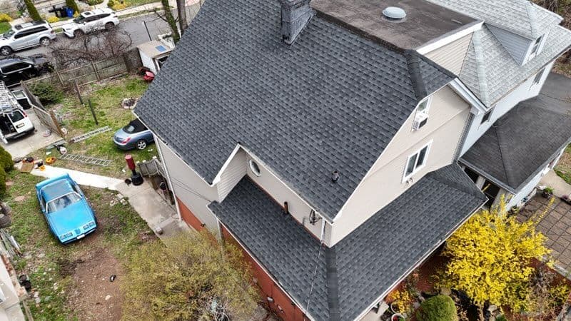 Roof Replacement with Dark Shingles