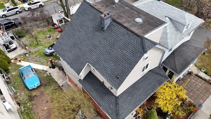 Roof Replacement with Dark Shingles