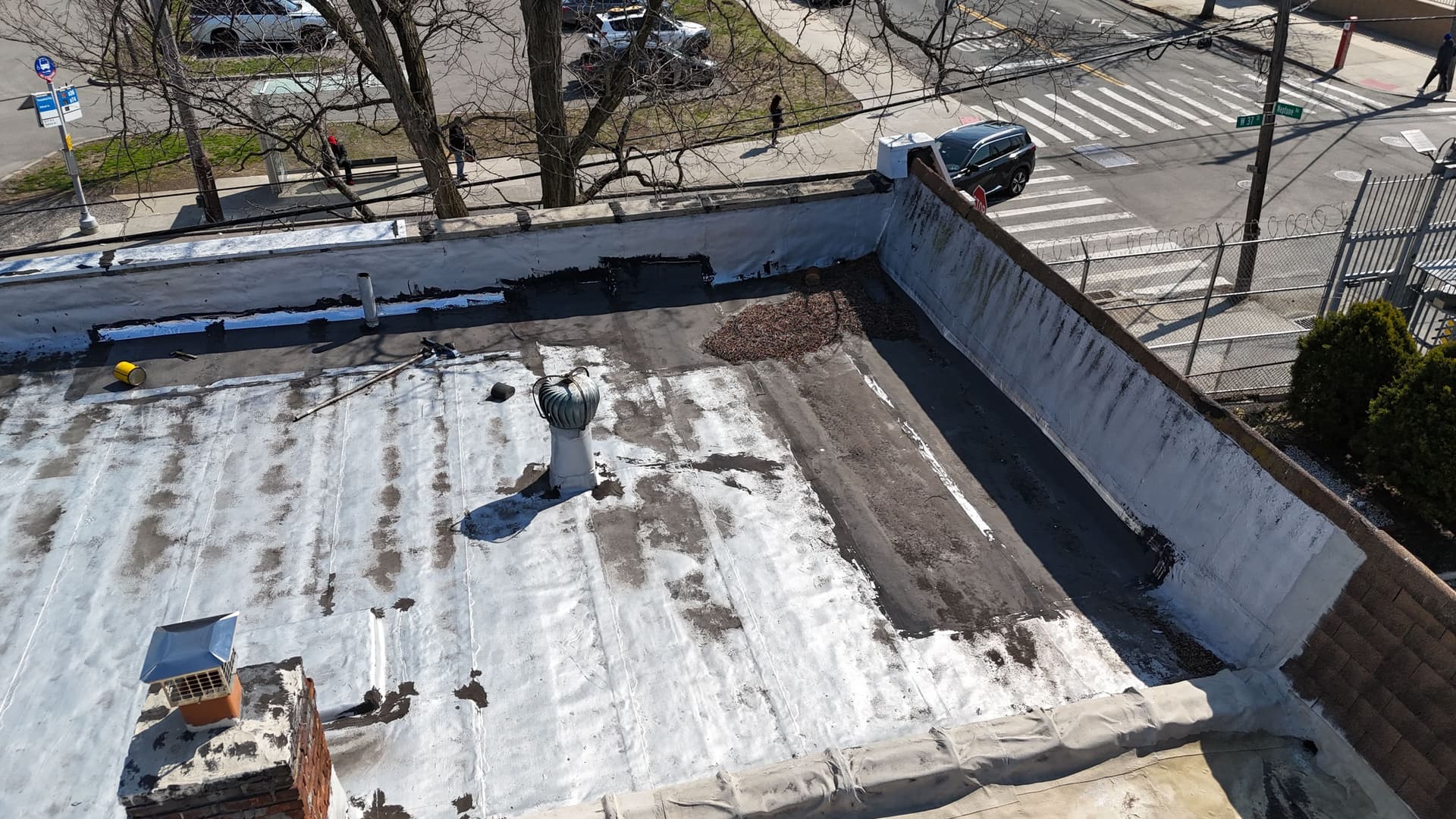 Gallery photos for Full Flat and Shingle Roof Replacement in Brooklyn: Image #1