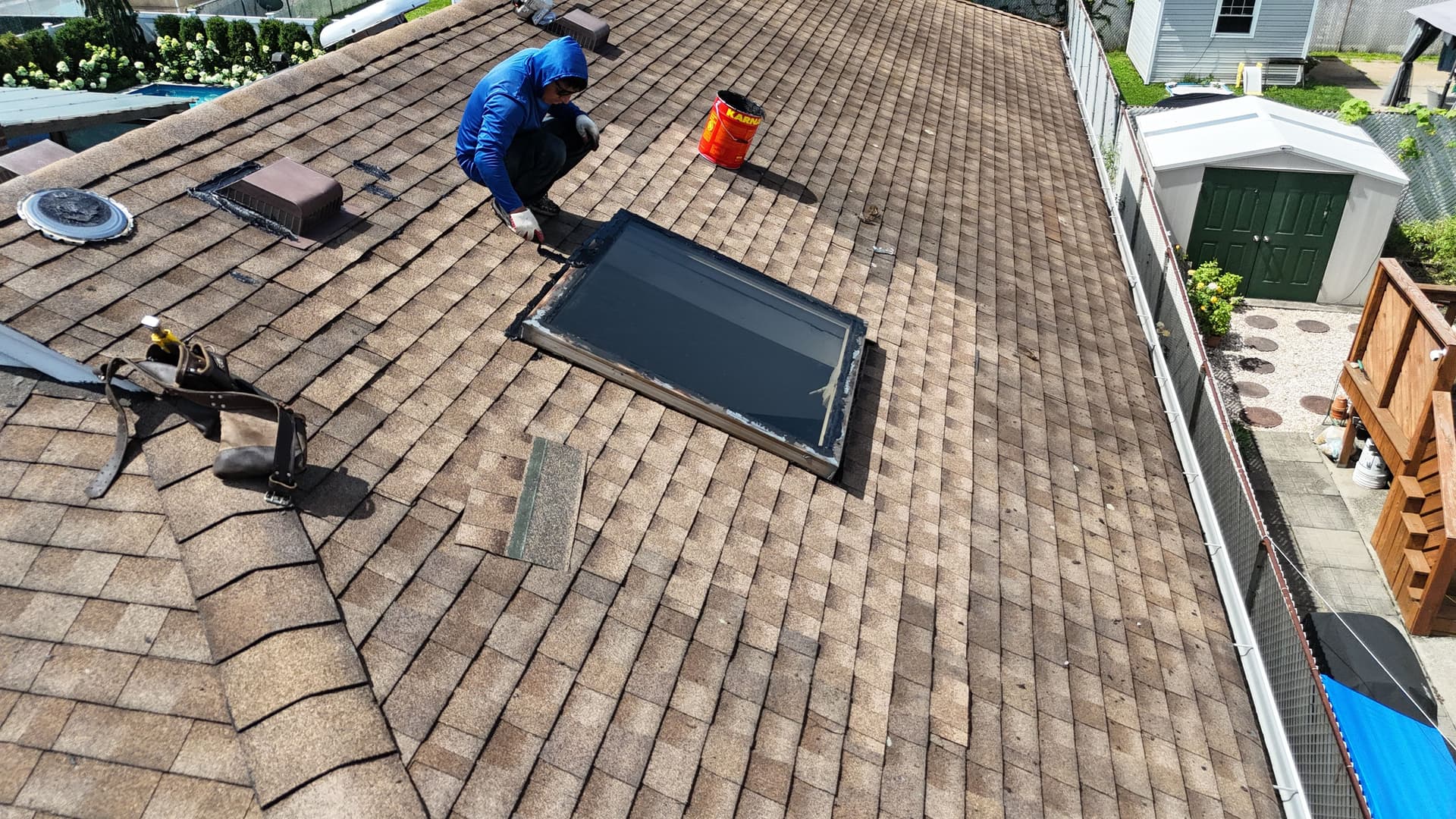 Gallery photos for Leaky Skylight Repair That Stopped the Damage in Its Tracks: Image #2